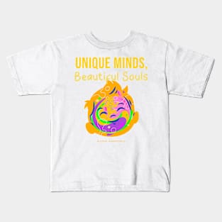 Unique Minds, Beautiful Souls: Autism Awareness Kids T-Shirt